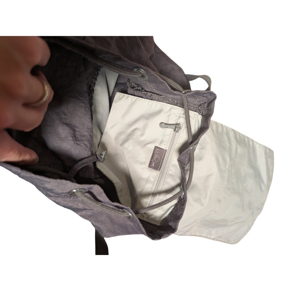 Kipling‎ Draw String Mini Backpack Gray - Picture 4 of 5